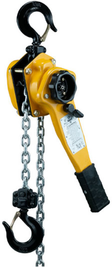 LC Series Lever Chain Hoists features easy one hand operation and setup.