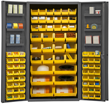 Heavy Duty All-Welded Bin Cabinets, Plastic Bin Welded Cabinet, Bin Storage  Cabinet, Security Cabinet with Bins