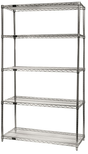 chrome wire shelves