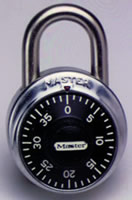 master keyed combination padlock