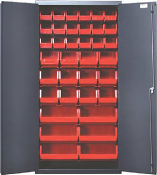heavy duty 36" wide all-welded bin cabinets