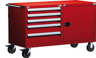heavy duty double mobile cabinets