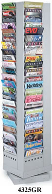 rotating magazine rack