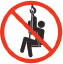 Do not use for lifting people or loads over people.