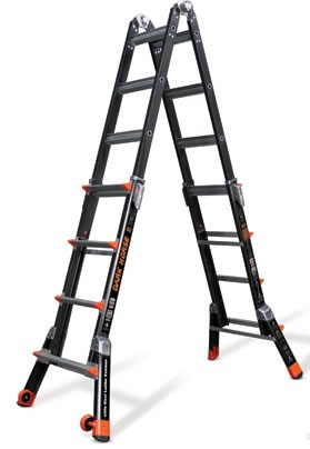 Tough Versatile Multi-Purpose Ladder Little Giant Dark Horse Fibreglass Ladder 