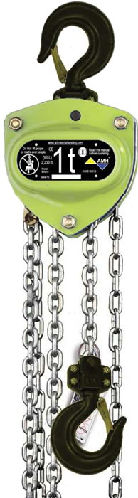 MA Series Hand Chain Hoists  have lightweight and durable all steel construction with powder coated finish and plated frame from components to resist corrosion.