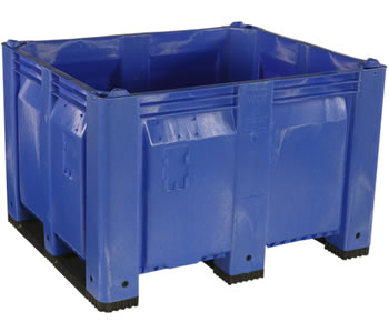plastic container and pallets