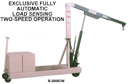 b-2000cw hydraulic floor crane