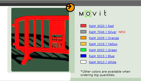 movit polypropylene barrier colors