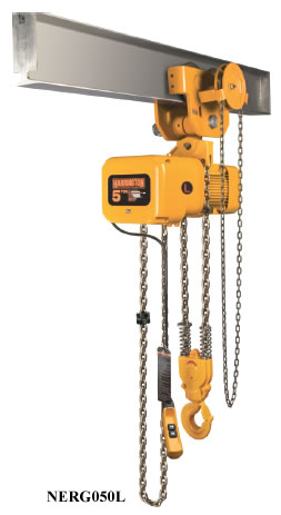 nerg series electric chain hoists with geared trolley