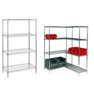 63 inch wire shelving starter & add on units