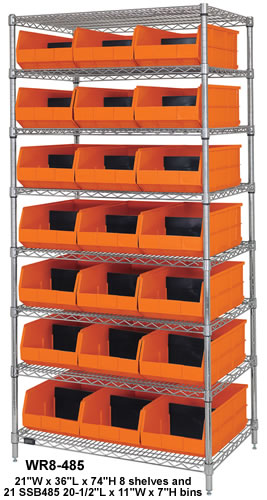stackable shelf bins complete packages