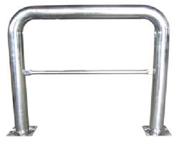 The Stainless Steel High Profile Guards are made of heavy-duty welded steel to protecting racks, building walls, expensive equipment, and can be used for hundreds of other applications.