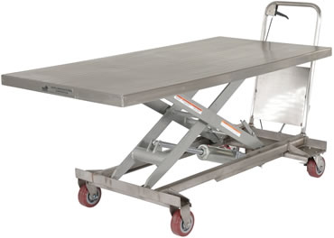 Stainless Steel Hydraulic Elevating Cart Model No. CART-1000-LD-PSS