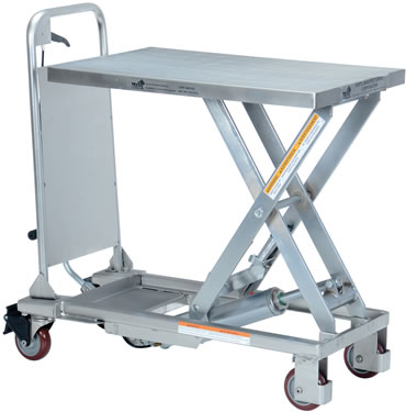 Stainless Steel Hydraulic Elevating Cart Model No. CART-400-PSS