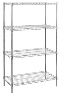 Stainless Steel Wire Shelving Starter Kits, Wire Shelving Add-On 