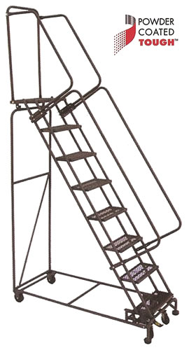 weight acuated lockstep ladders