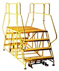 double work platform ladders